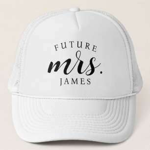 Bride-to-be's Personalisierte Zukunft Mrs. Trucker Truckerkappe