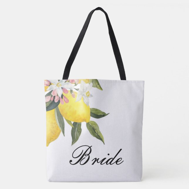 BRIDE TOTE BAG-LEMON FLUSSBREITE TASCHE (Vorderseite)