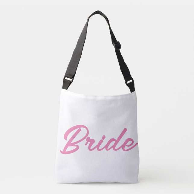 BRIDE TOTE BAG TRAGETASCHEN MIT LANGEN TRÄGERN (Vorderseite)