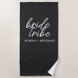 Bride Tribe   Bachelorette Bridesmaid Modern Strandtuch