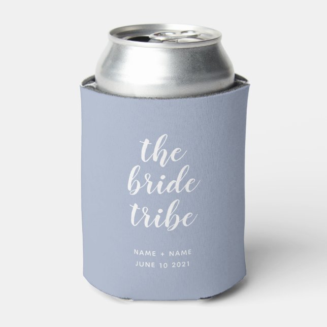 Bride Tribe Brautparty Bridesmaid Dusty Blue Dosenkühler (Kanne Vorderseite)
