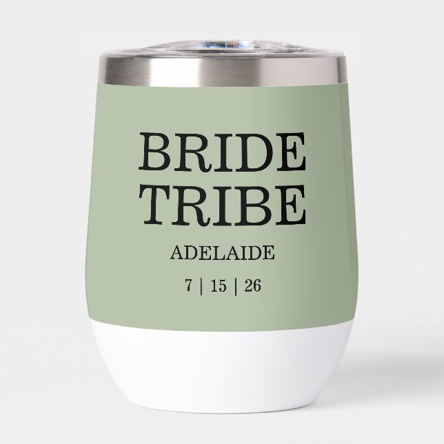 Bride Tribe Bridal Party Sage Green (Vorderseite)