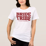 Bride Tribe Burgundy Bridal Shower Tri-Blend Shirt<br><div class="desc">Celebrate in style with our Rosé All Day Before Bride Tribe t-shirt! Perfect for a winery-themed bridal shower,  this comfy burgundy tee features a playful wine glass graphic and retro lettering. Fun,  flirty,  and perfect for sipping in style,  ideal for the bride tribe’s vineyard festivities!</div>