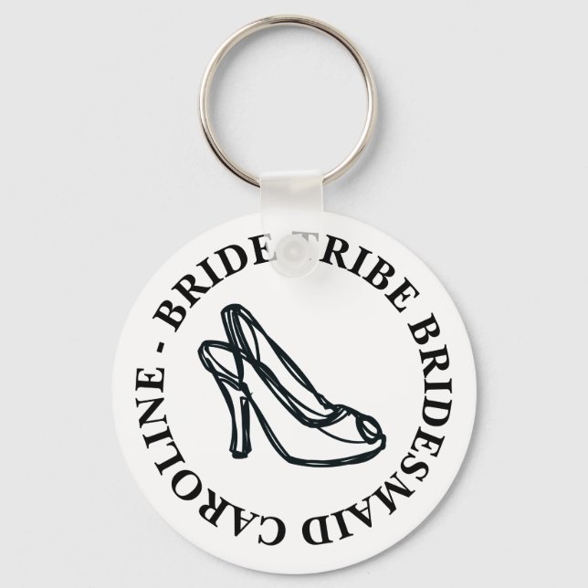 Bride Tribe Damen Junggeselinnen-Abschied Gefallen Schlüsselanhänger (Vorderseite)