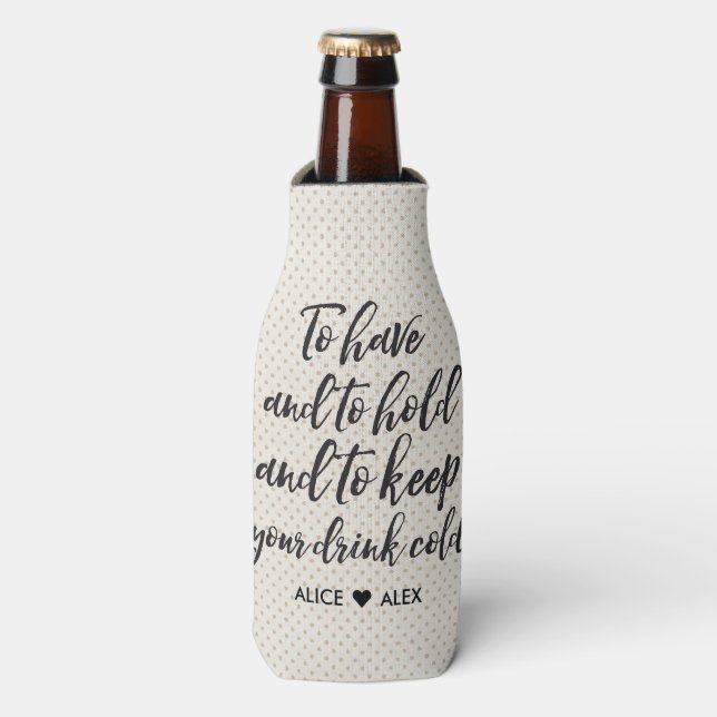 Bride Tribe Flasche Coozie Flaschenkühler (Flaschenvorderseite)