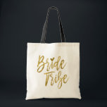Bride Tribe Imitats Gold Foil Wedding Party Bag Tragetasche<br><div class="desc">Bride Stamm Imitats Gold Foil Wedding Party Bag ist die perfekte Hochzeitstasche, um mit einer Hochzeit in Urlaubsort zu reisen.</div>