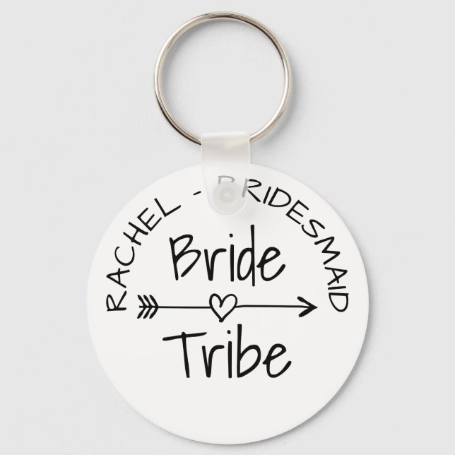 Bride Tribe Junggeselinnen-Abschied bevorzugt Schl Schlüsselanhänger (Vorderseite)