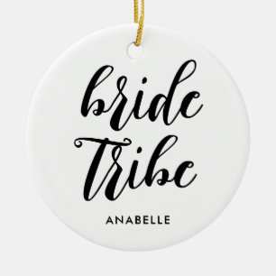 Bride Tribe Moderner Minimalistischer Junggeselinn Keramik Ornament