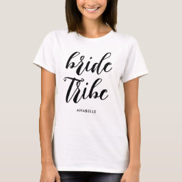 Bride Tribe Moderner Minimalistischer Junggeselinn T-Shirt
