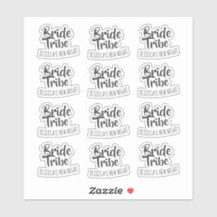 Bride Tribe Personalisiert Hen Night Aufkleber