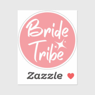 Bride Tribe Rose Bachelorette Aufkleber