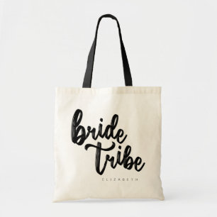 Bride Tribe Sac fourre-tout de script noir - perso