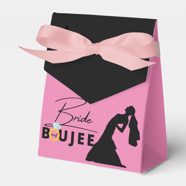 Bride und Boujee Bachelorette/Brautparty Foto Geschenkschachtel (Vorderseite)