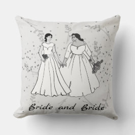 BRIDE UND BRIDE-THROW-PILLOW KISSEN