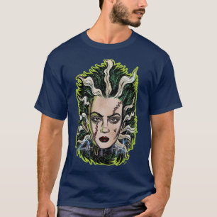 Bride von Frankenstein Horror Animation Pop Surrea T-Shirt