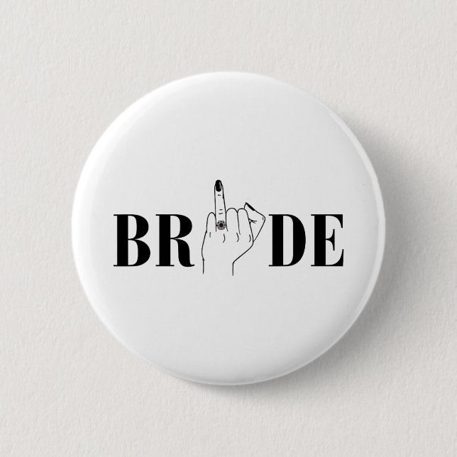 Bride Wedding Bridesmaid Squad Junggeselinnen-Absc Button (Vorderseite)