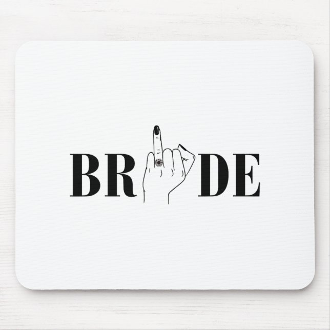 Bride Wedding Bridesmaid Squad Junggeselinnen-Absc Mousepad (Vorne)