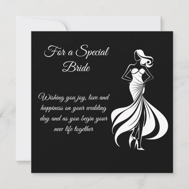 Bride Wedding Card Karte (Vorderseite)