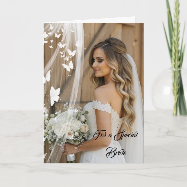 Bride Wedding Card Karte (Vorderseite)