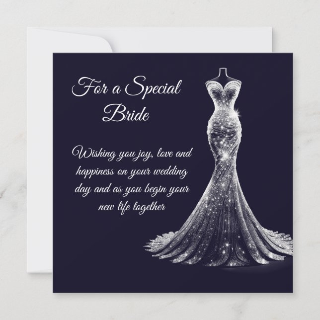 Bride Wedding Card Karte (Vorderseite)