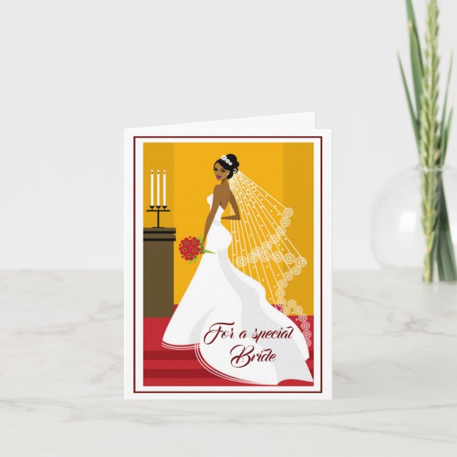 Bride Wedding Card Karte (Vorderseite)