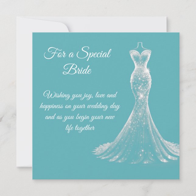 Bride Wedding Card Karte (Vorderseite)