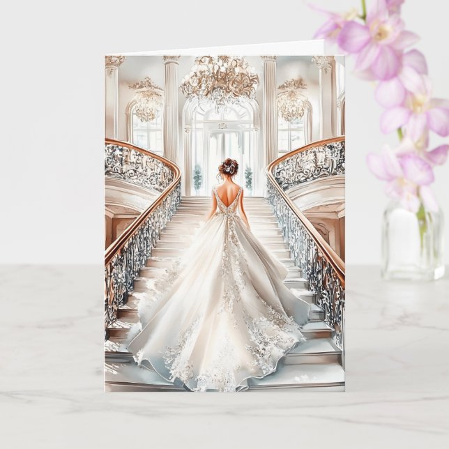 Bride Wedding Card Karte (Orchidee)