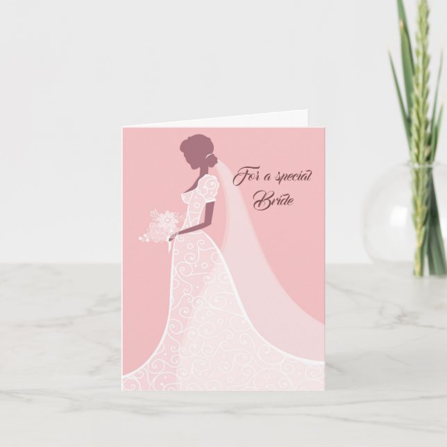 Bride Wedding Card Karte (Vorderseite)