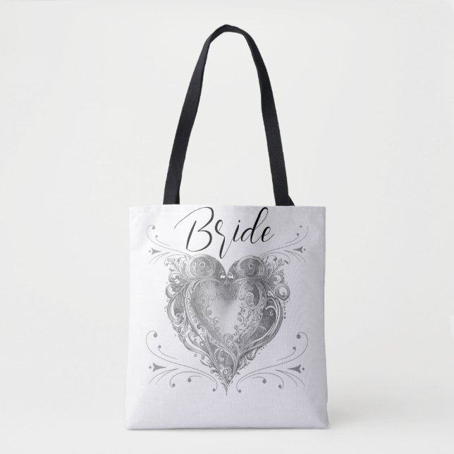 Bride Wedding Custom Tasche (Vorderseite)