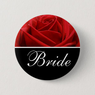 Bride Wedding Designation Buttone Button