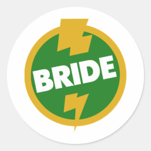 Bride Wedding - Dupree Runder Aufkleber