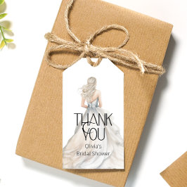 Bride Wedding Gown Brautparty Vielen Dank Geschenkanhänger