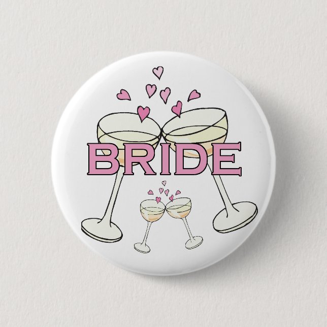 Bride Wedding ID Button (Vorderseite)
