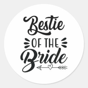 Bride Wedding Party Familie Bridal Sh Runder Aufkleber