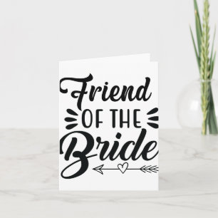 Bride Wedding Party Freundin Bridal Sh Karte
