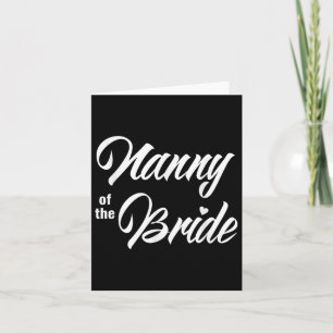 Bride Wedding Party Kindermädchen Bridal Matching Karte