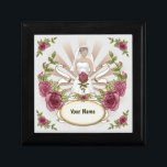 Bride Wedding Rose Geschenkboxen<br><div class="desc">Rose Hochzeit Geschenkboxen, T - Shirt, Hochzeitsbekleidung, Hochzeitsgeschenke von ArtMuvz Illustration. Passend individualisierbares Hochzeitssemble, Empfang, Probe Dinner Bekleidung. Feiern Sie Ihre Liebe stilvoll mit unseren Hochzeitsdesigns, Ideal für Braut, Bräutigam, Hochzeitsfeier und Gäste. Sie können mit Ihren Namen oder Ihrem Hochzeitsdatum personalisieren. Ideal für Hochzeitsveranstaltungen. Zeige deine Begeisterung für den großen...</div>