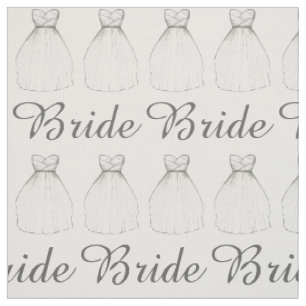 Bride White Wedding Dress Bridal Princess Gown Stoff