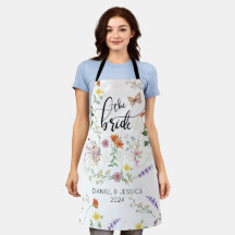 Bride Wild Blume Vintage All-Over-Print-Schürze