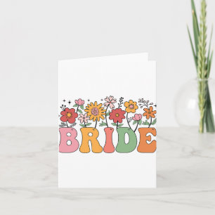 Bride Wildblume Floral Brautparty Wedding Bache Karte