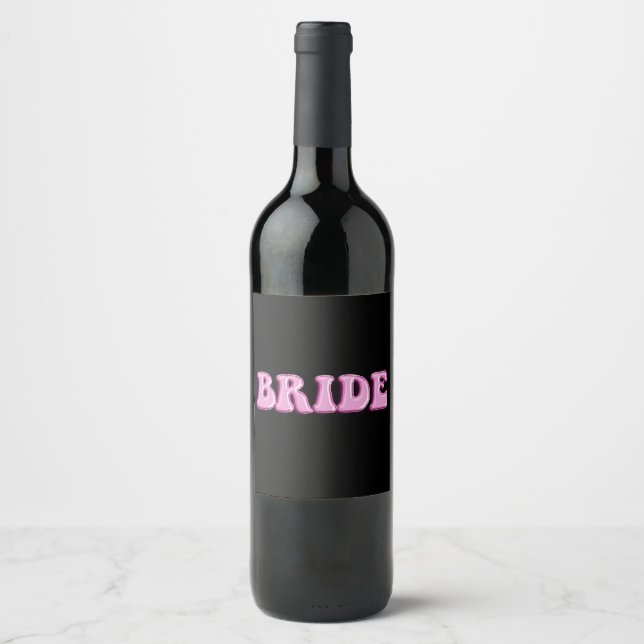 Bride Wine Labels Weinetikett (Vorderseite)