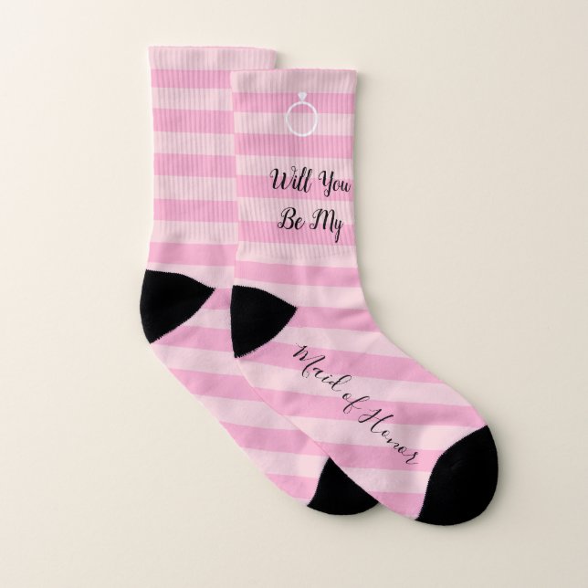 BRIDE, wirst du mein Trauzeugin Party sein Socken (Paar)