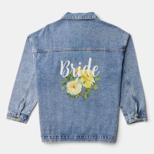 Bride Yellow Roses Jeansjacke