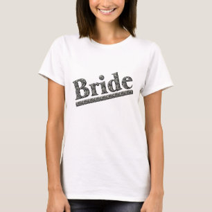 Bride Zebra Print Wedding Party T-Shirt