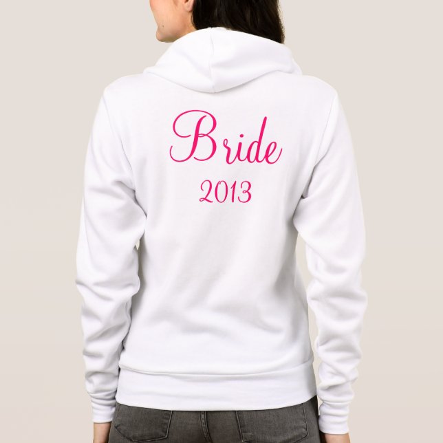 Bride Zip-up Hoodie (Rückseite)