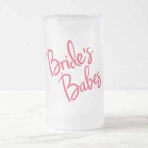 Brides Babes Wedding Mattglas Bierglas