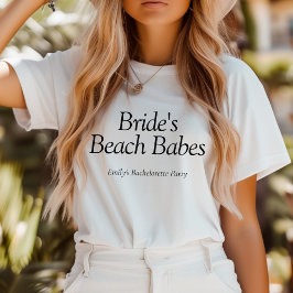 Brides Beach Babes Zitat Bachelorette Tri-Blend Shirt