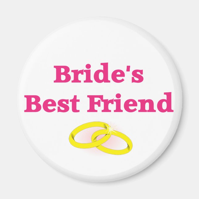 Brides bester Freund Magnet (Vorne)