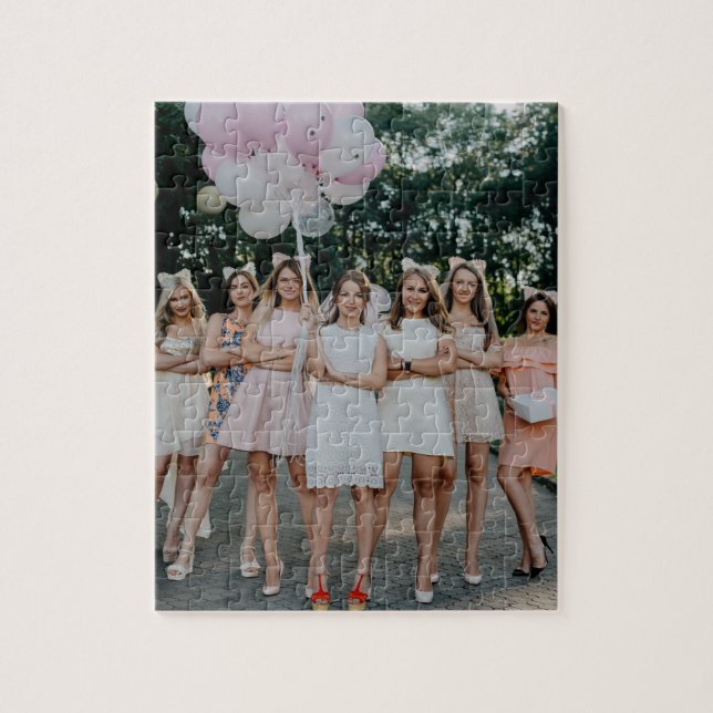Bride's Besties Wedding Bridesmaids DIY Foto hinzu (Vertikal)