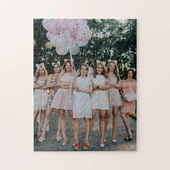 Bride's Besties Wedding Bridesmaids DIY Foto hinzu (Vertikal)